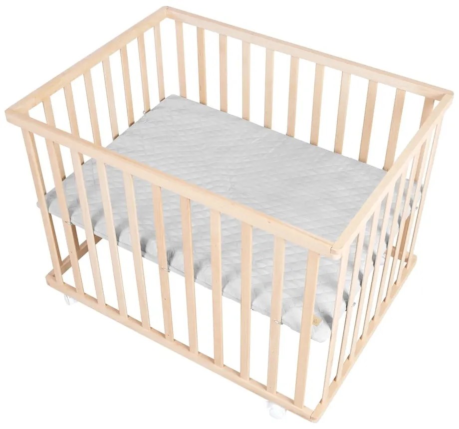 Сива кошара за игра от букова дървесина 75x100 cm Roba style - Roba