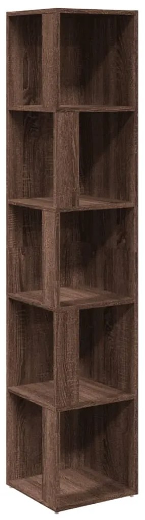 816028 vidaXL Ъглов шкаф, кафяв дъб, 33x33x164,5 см, инженерно дърво
