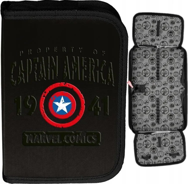 Училищен комплект CAPTAIN AMERICA AVENGERS - раница + моливник + чанта с пантофи