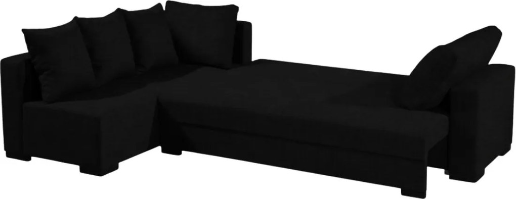 Ъгъл диван Trendy-Right-285φ 185β cm.-Black