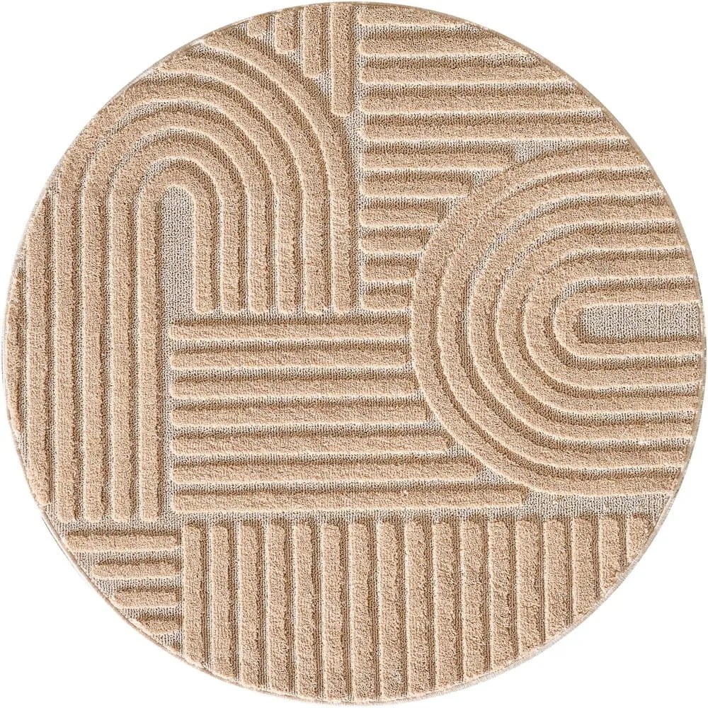 Светлорозов кръгъл килим ø 200 cm Art 1121 – Ayyildiz Carpets