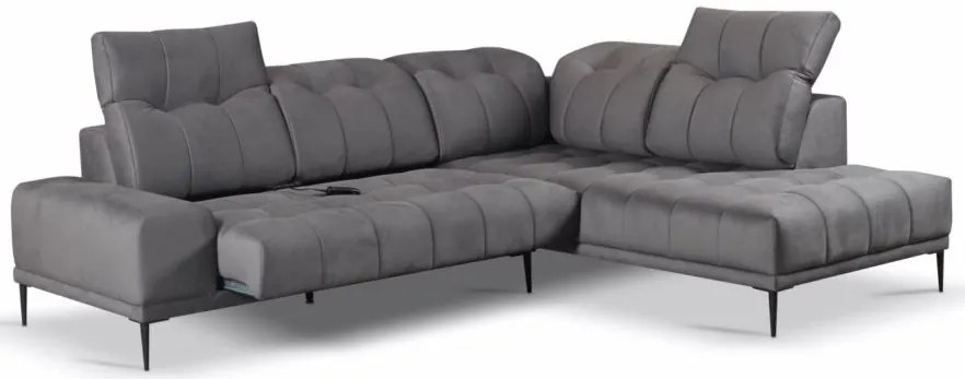 Ъглов диван Gallena-Left-Gray Dark