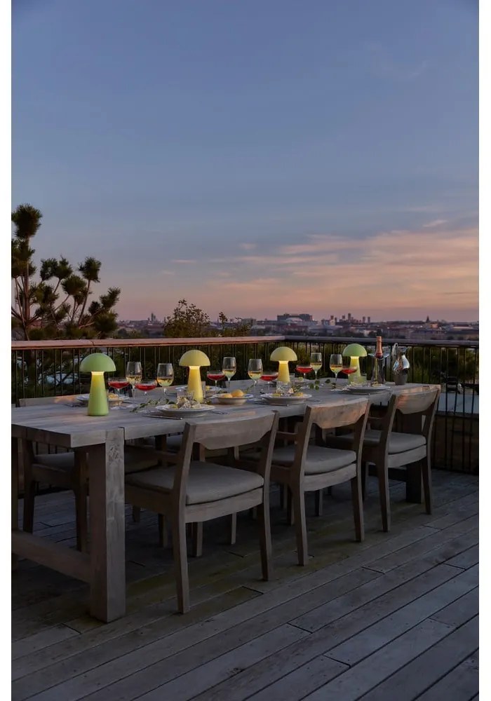 Жълта LED настолна лампа с дистанционно управление (височина 28 cm) Sam – Sirius