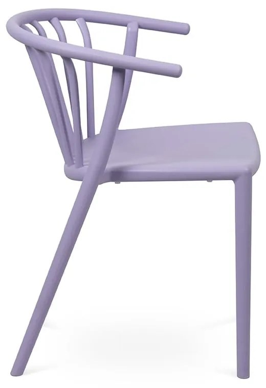 Пластмасов градински стол в цвят лавандула Capri – Bonami Essentials