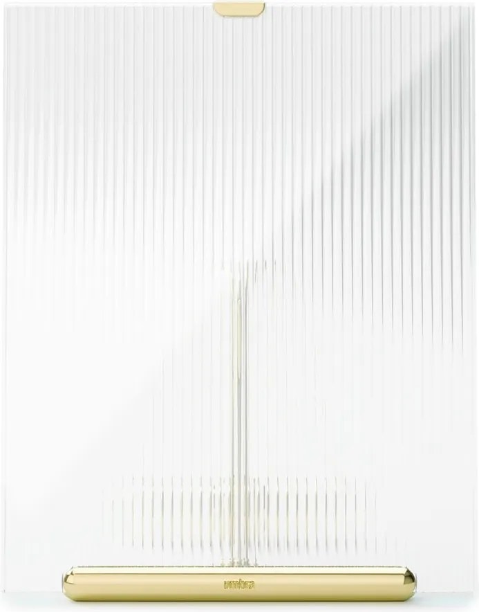 Стъклена стояща рамка в златист цвят 19x23 cm Flute – Umbra