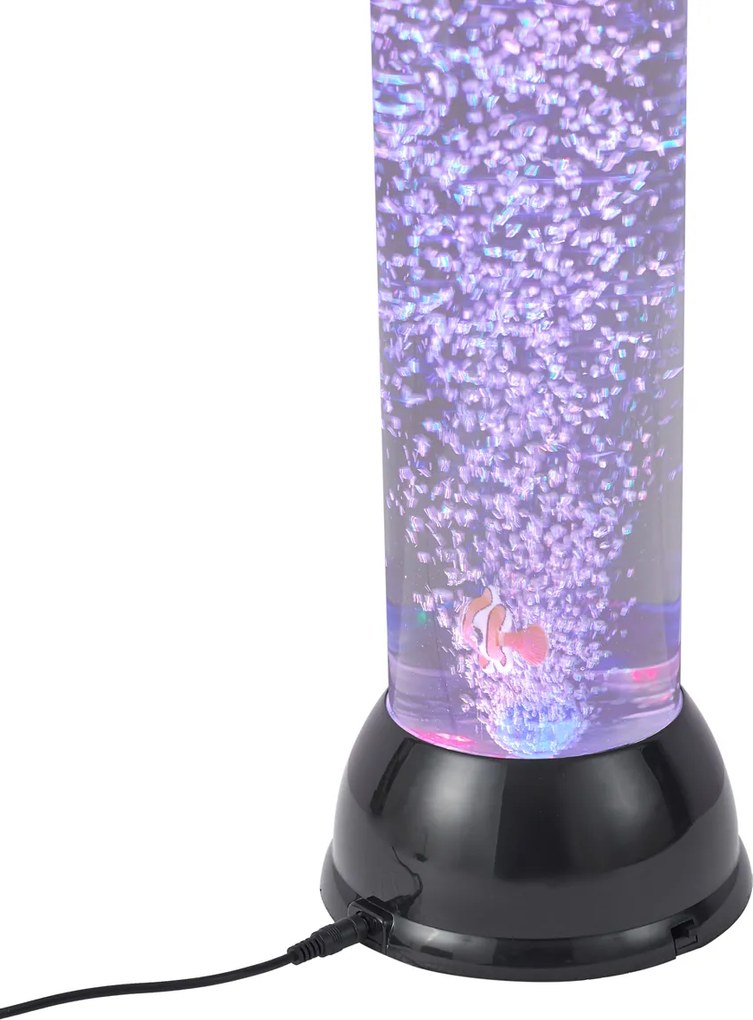 Тръбна лампа с балончета черна 90 см вкл. LED RGB - Zoop