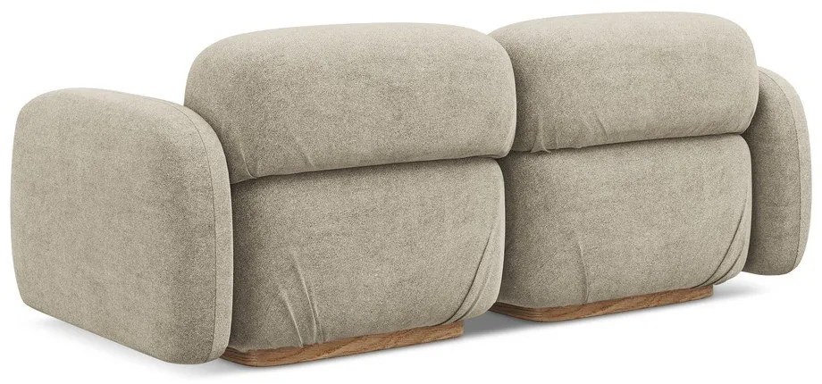 Бежов модулен диван от букле 190 cm Ailani – Makamii