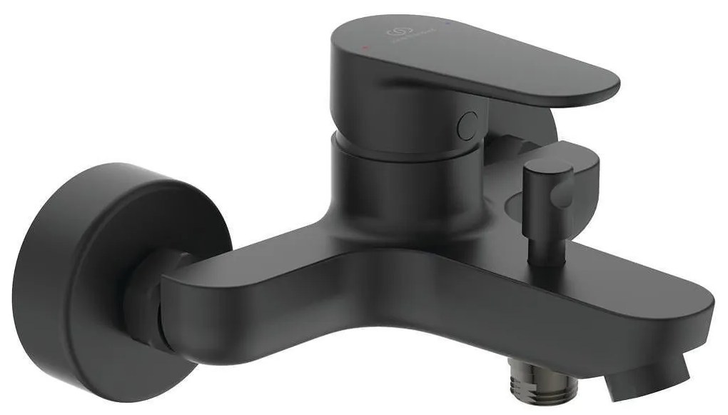 Стенен смесител за вана/душ, CERAFINE O, BC500XG, черен мат