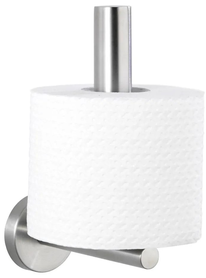 WENKO 19613100 - Държач за тоалетна хартия BOSIO MATT 8x18 cm неръждаема стомана/сребрист