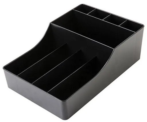 Пластмасов бар органайзер за пакетчета с 9 отделения черен 30x20xh10см (JD-86229)