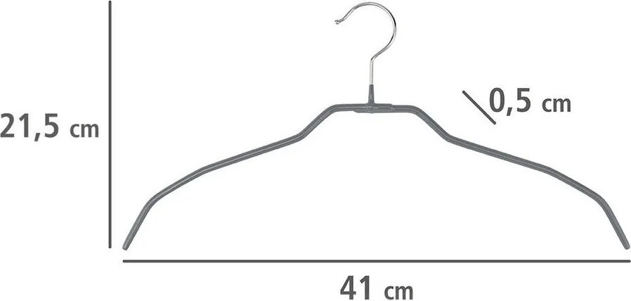 Метални закачалки в комплект 20 бр. Alessia – Wenko