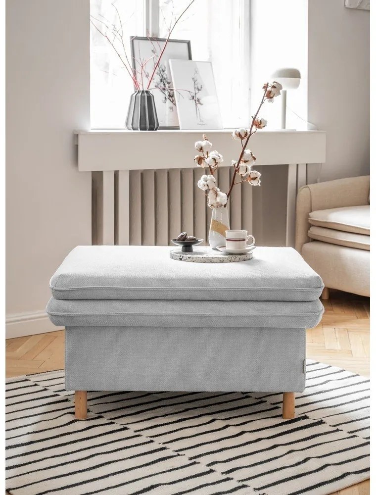 Светлосива табуретка Simon – Miuform