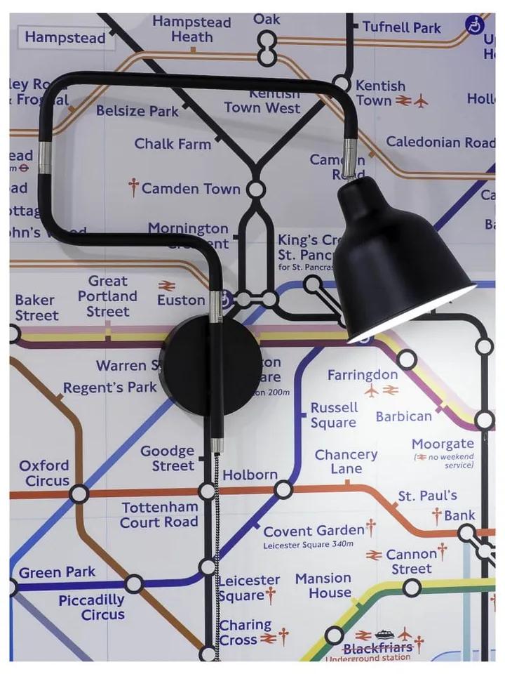 Черна стенна лампа London - it's about RoMi