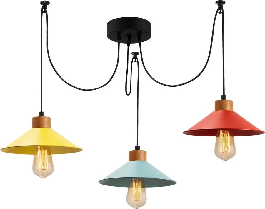 Висящо осветително тяло с метален абажур ø 114 cm Manavgat – Opviq lights