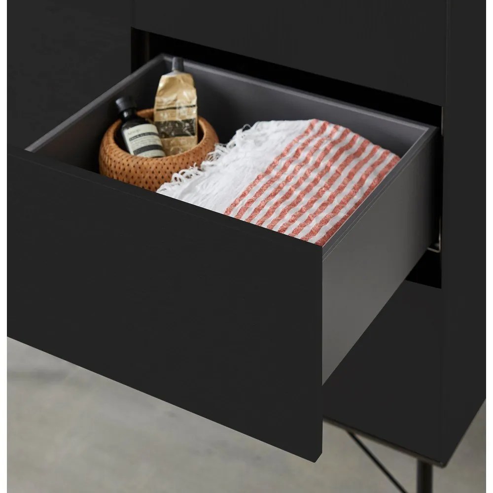 Черен скрин с чекмеджета Edge by Hammel - Hammel Furniture