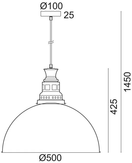 Висяща таванна лампа Nevada