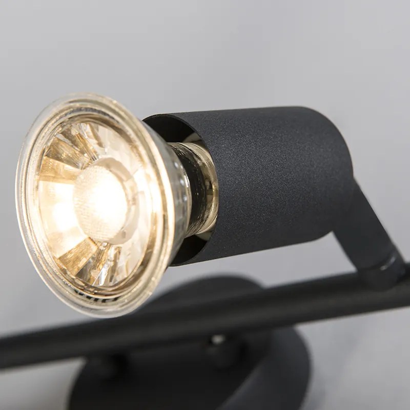 Индустриален прожектор черен наклоняем 2-светлина - Jeany