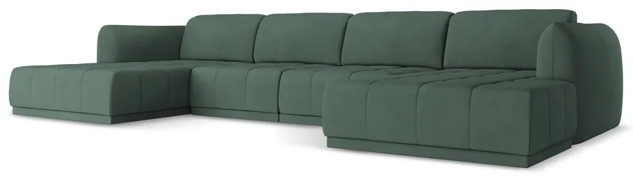 Зелен ъглов диван Hoku – Makamii