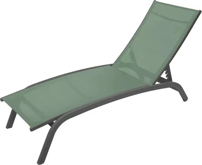 Алуминиев шезлонг Hesperide Bonao - Маслина/Графит