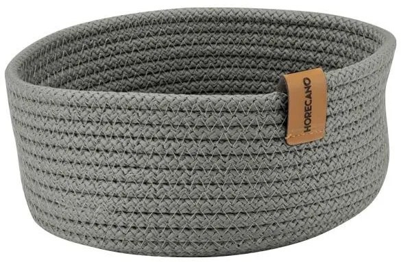 Horecano - Плетен панер кръгъл ф19xh7см антрацит (HC-24700) (YUV.122-A)