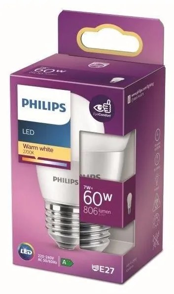 LED Крушка Philips P48 E27/7W/230V 2700K