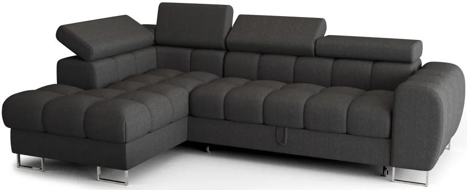 Ъглов диван Lordy mini-Сив-ляв