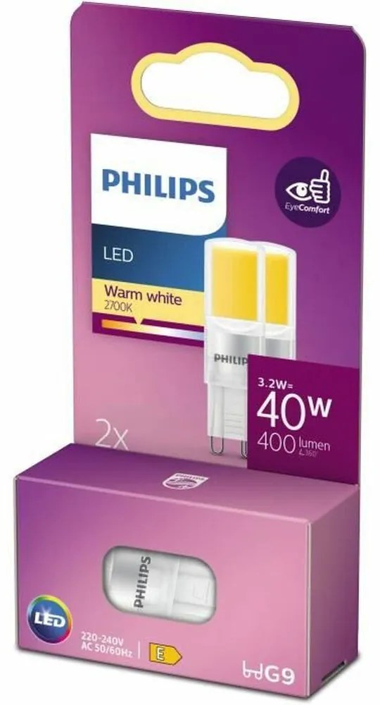 LED крушка Philips Capsule 40 W G9 2 броя (2 броя)