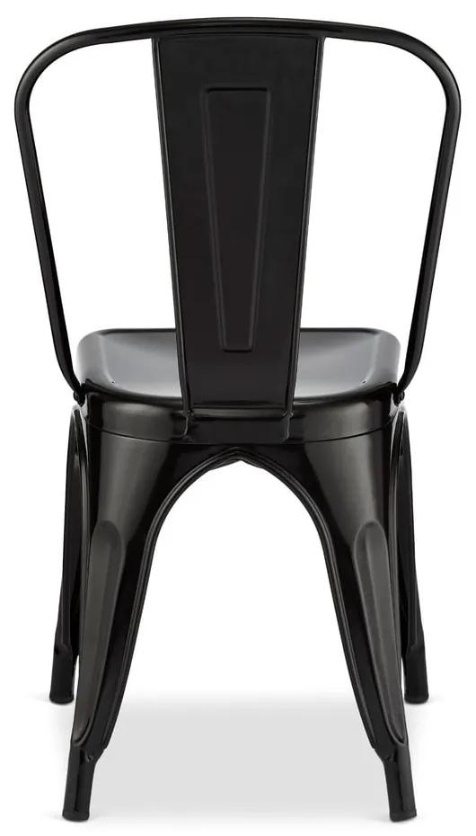 Черни метални трапезни столове в комплект от 2 Korona - Furnhouse