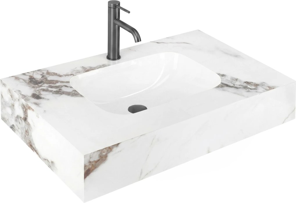 Стенна мивка REA Aresa Cold Jade 80