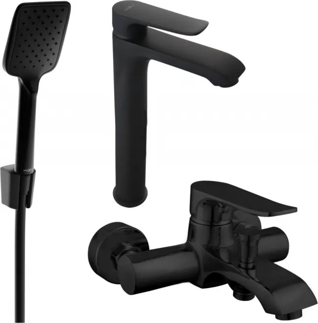Mexen Pecos R62 комплект за вана, черен - 72713R62-70