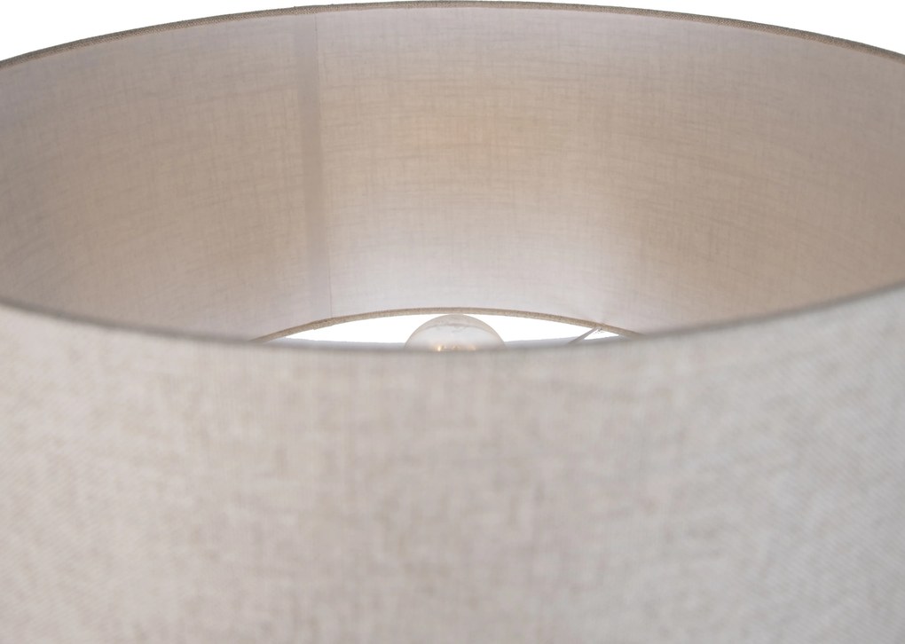 Japandi vloerlamp beige met kap lichtbruin 50cm - Simplo