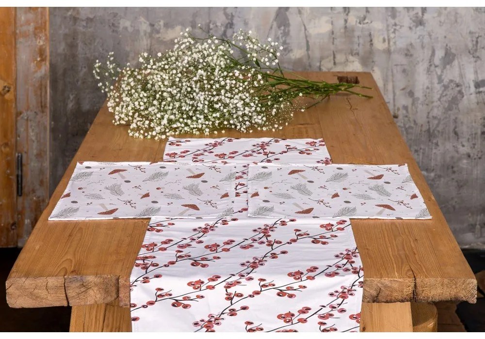 Памучна покривка 40x140 cm Snowbound – Butter Kings