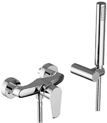 Смесител за баня Teorema Velvet S с ръчен душ