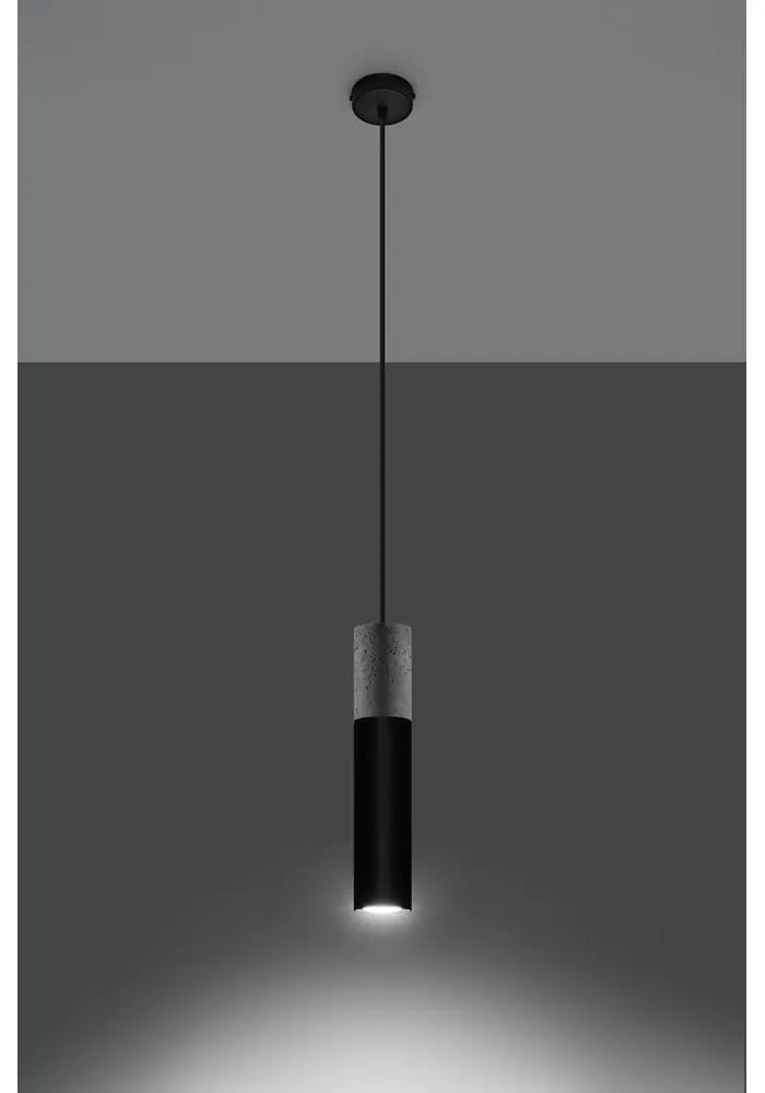 Черно-сиво висящо осветително тяло Edo - Nice Lamps