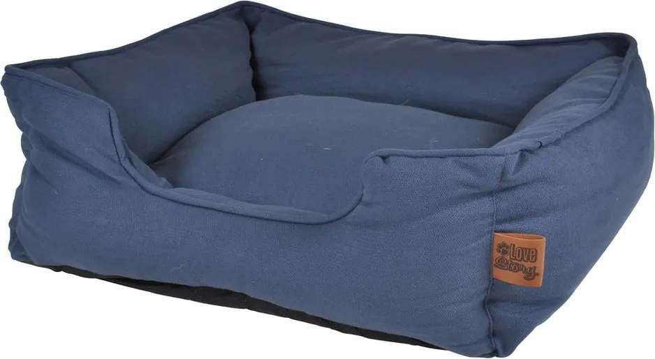 Синьо легло за куче 50x55 cm – Love Story