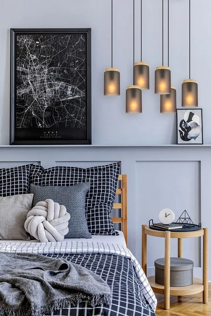 Пендел APP1813-6CP Frosted Grey