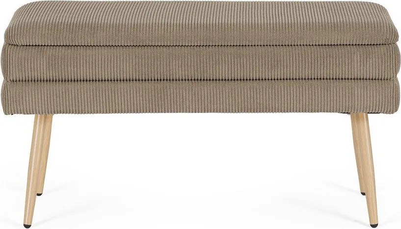 Кафяво-сива подплатена пейка Olga – Bizzotto