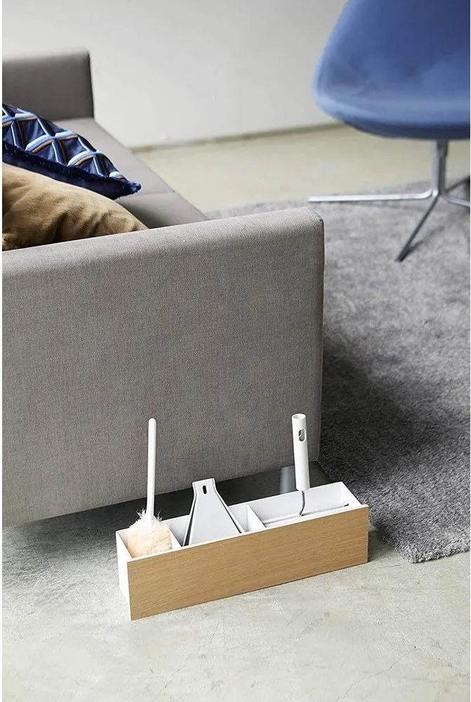 Бял/в естествен цвят метален органайзер за канцеларски материали Rin – YAMAZAKI