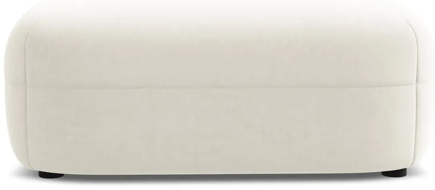 Бяла кадифена табуретка Moana – Makamii