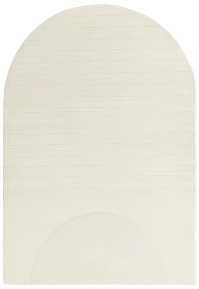 Бял вълнен килим 160x230 cm Olsen - Asiatic Carpets