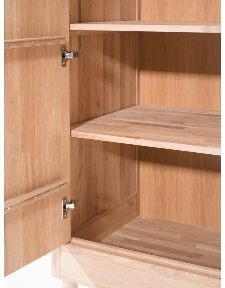 Детски гардероб от масивен дъб в естествен цвят 100x190x55 cm Forrest – Vipack