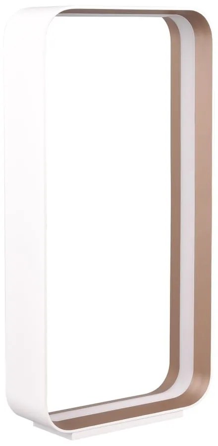 Бяла LED настолна лампа с гласово управление/ управление чрез мобилно приложение с метален абажур (височина 61 cm) Cizione – CINQUE