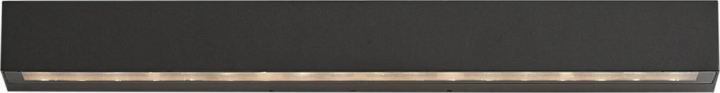 Индустриална външна стенна лампа черна 55 см вкл. LED IP65 - Hannah