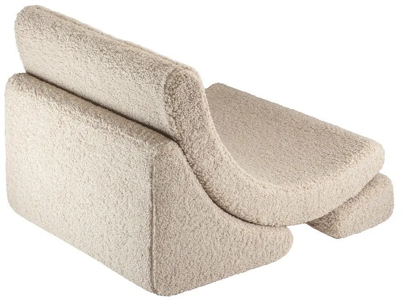 Светлокафяв детски стол от букле Moon – Wigiwama