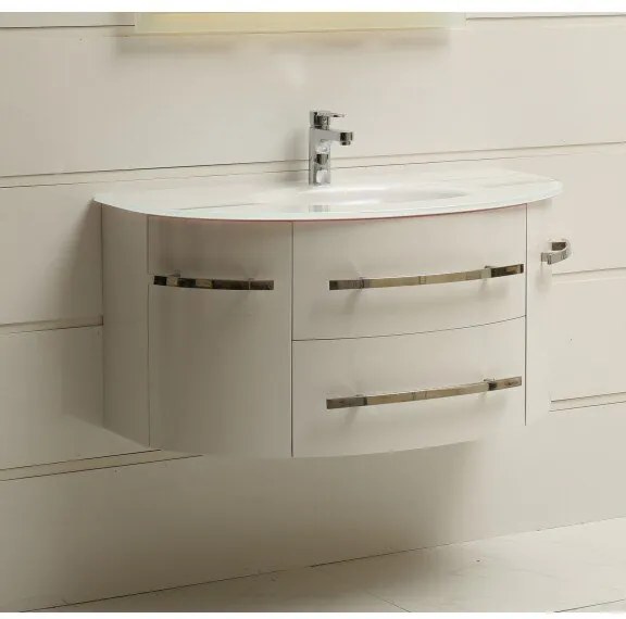 Конзолен PVC шкаф ICP 11053 2 с умивалник, 100x50x53см