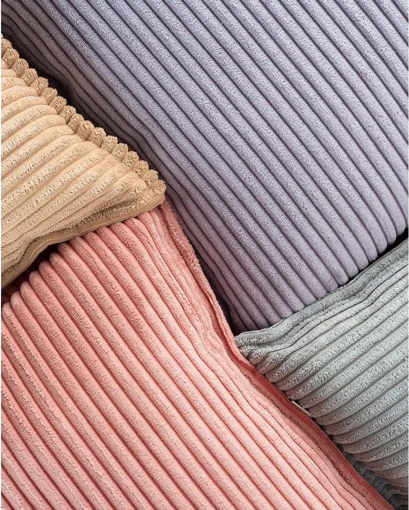 Синя детска възглавница за диван от рипсено кадифе Block – Wigiwama