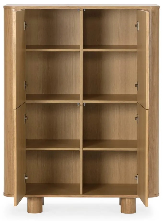 Шкафче от декор от дъб в естествен цвят 100x133x40 cm Padoc – MOME