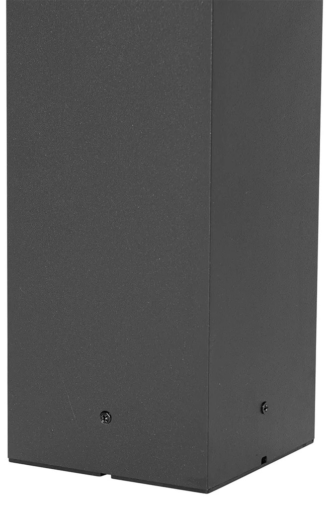 Модерен външен стълб черен 60 см IP44 - Nicole