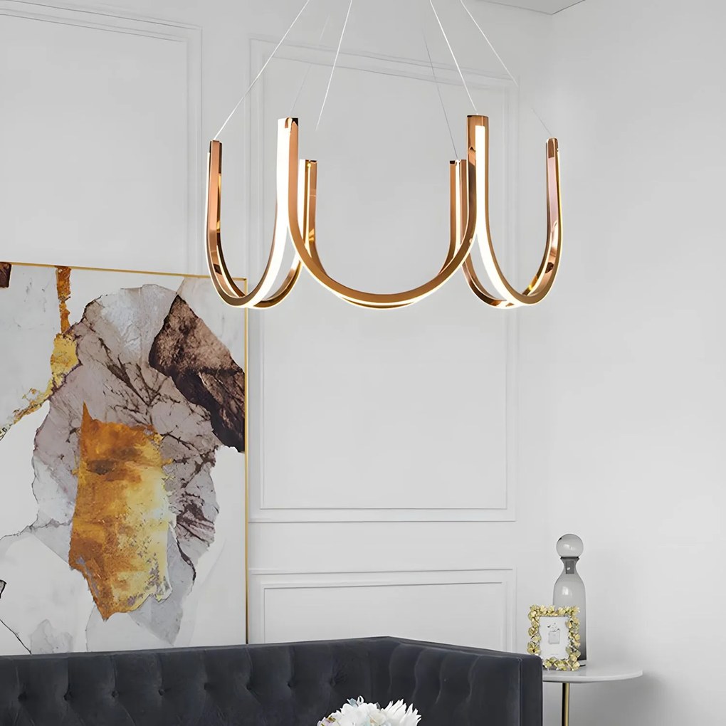 Висяща LED лампа APP1749-CP Gold