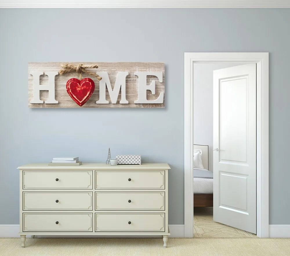 Картина на платно – С надпис Home